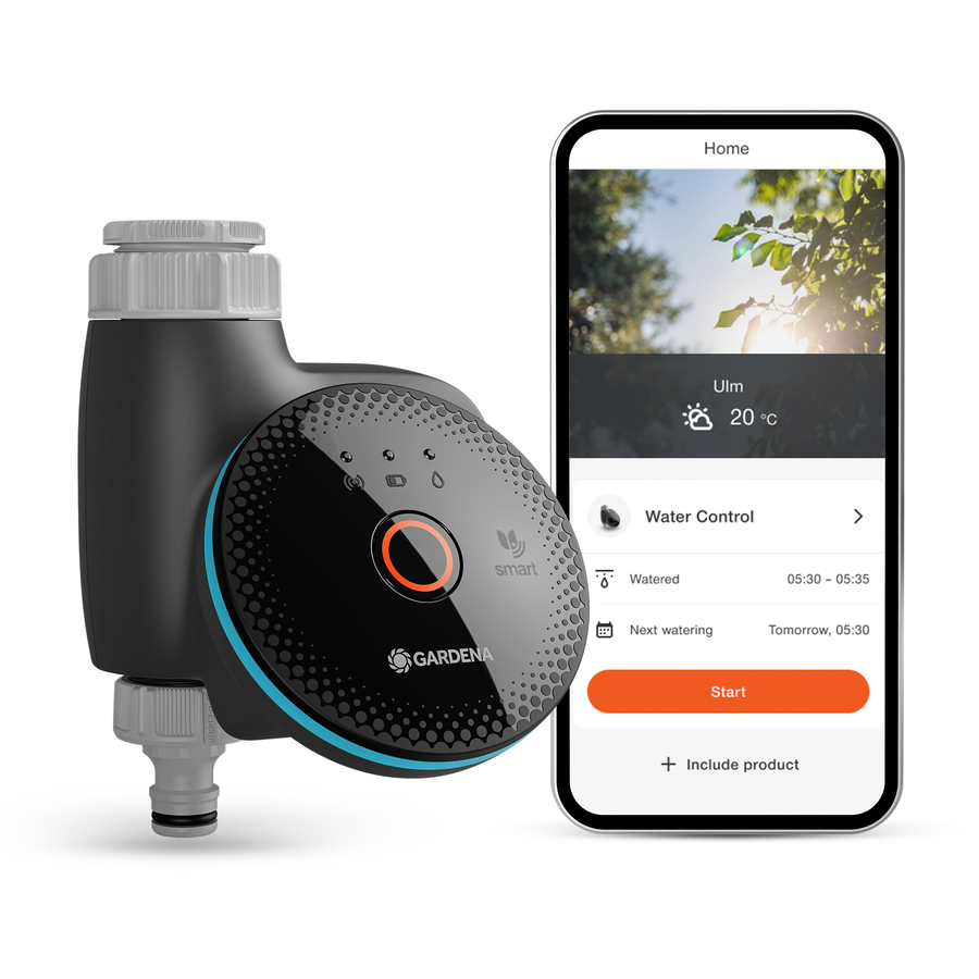 Gardena smart Water Control als Produktfoto auf hellem Hintergrund