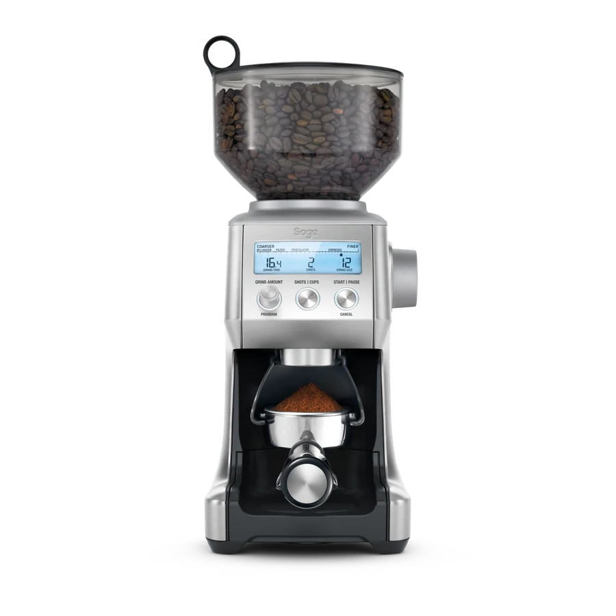 Sage Smart Grinder Pro Kaffeemühle auf hellem Hintergrund
