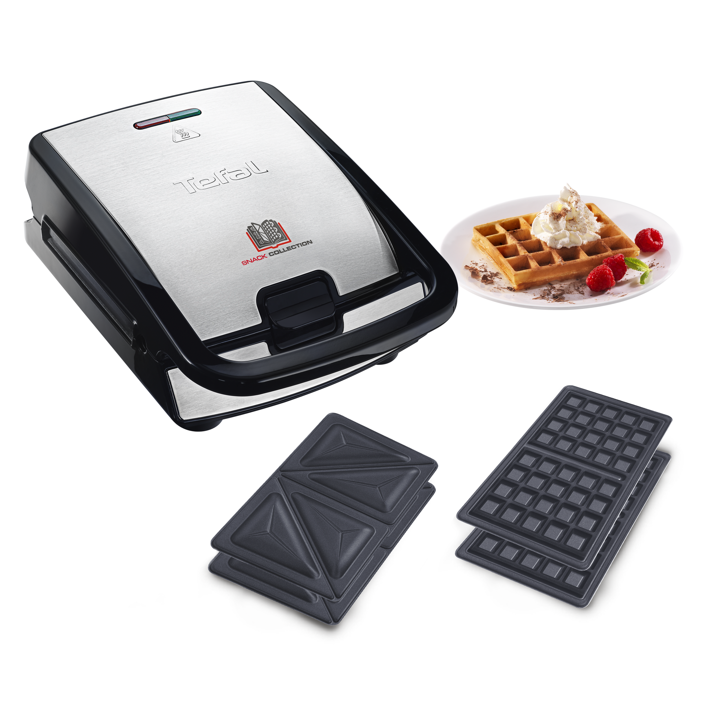Tefal Snack Collection Sandwichmaker mit Wechselplatten auf hellem Hintergrund